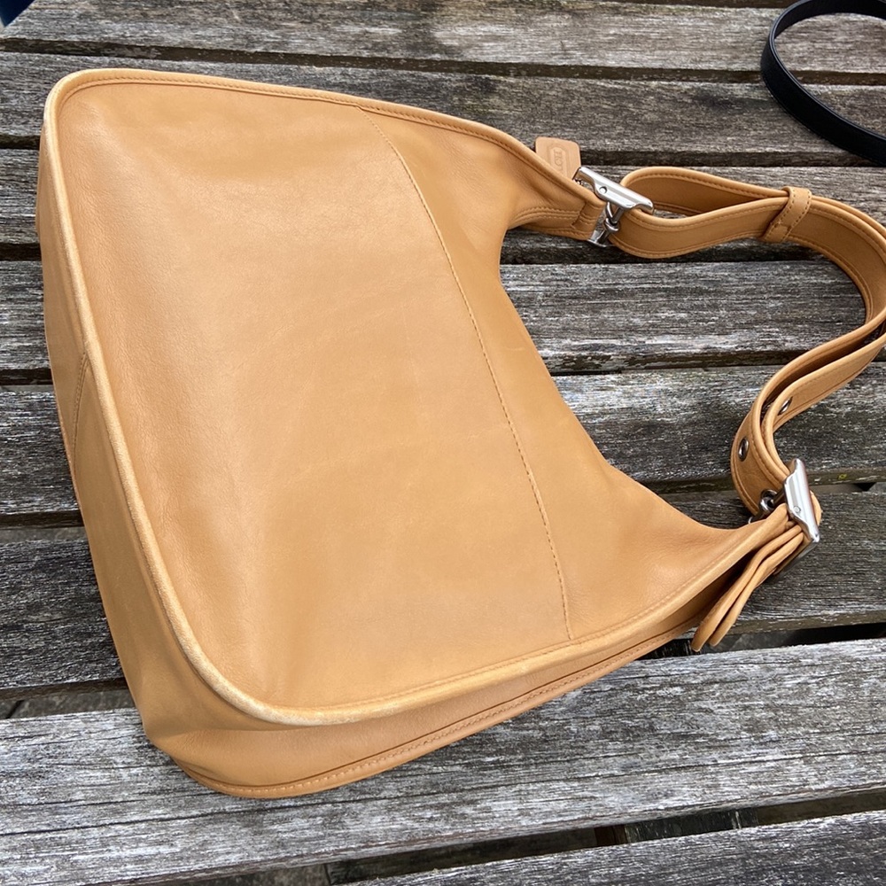 Coach Tan Leather Shoulder Bag - Picture 7 of 9